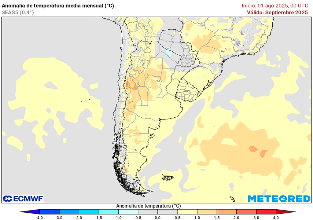 Septiembre, Primavera, Lluvia, Temperatura, Heladas, Olas de Calor, Pronóstico, Argentina