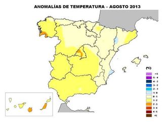 Agosto de 2013: cálido y desigual en precipitaciones
