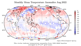 Agosto de 2022 a nivel mundial: el segundo más cálido según JMA Agosto de 2022 a nivel mundial: el segundo más cálido según JMA