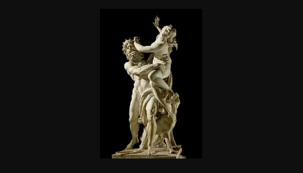 Gianlorenzo Bernini, Ratto di Proserpina, 1621-1622, Marmo bianco, H 255 cm, Roma, Galleria Borghese