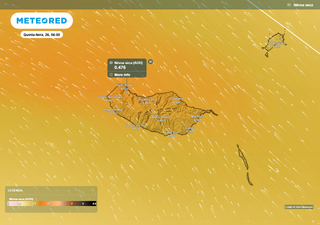 Aguaceiros, trovoada e poeiras do Saara afetam a Madeira nos próximos dias. Grupo Ocidental dos Açores sob aviso amarelo