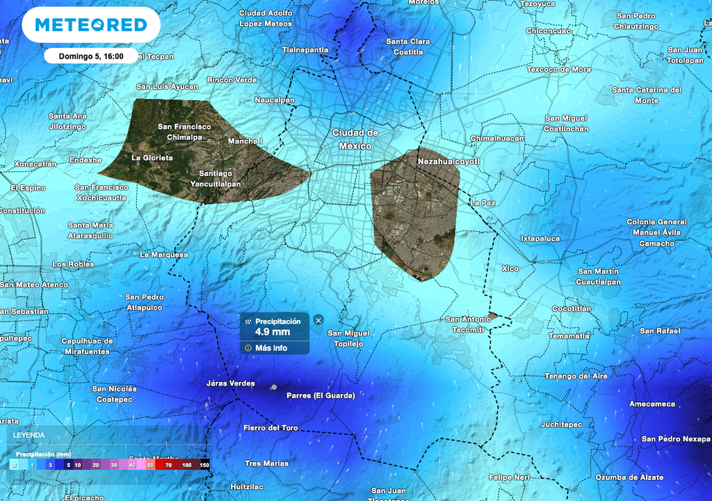 Lluvias del domingo en CDMX