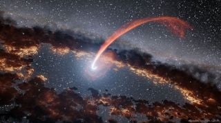 Un agujero negro interrumpe el paso de una estrella. ¿Qué puede ocurrir?
