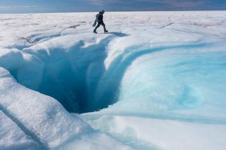 Agujeros en el hielo de Groenlandia cada vez más profundos