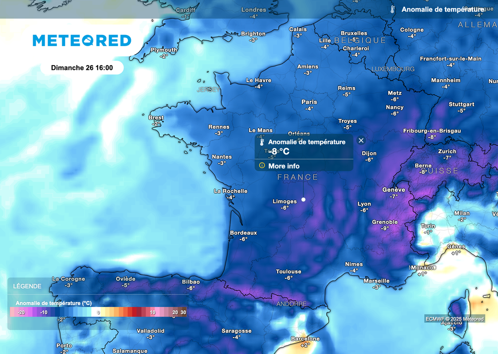 Températures dignes d'une mi-novembre ce dimanche en France.
