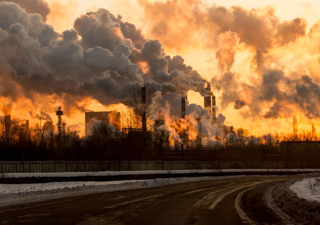 contaminación de aire