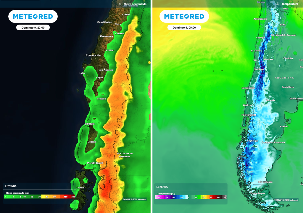 Temperaturas bajo cero y nieve en cotas bajas serán los fenómenos que marcarán el final de semana en varias regiones.