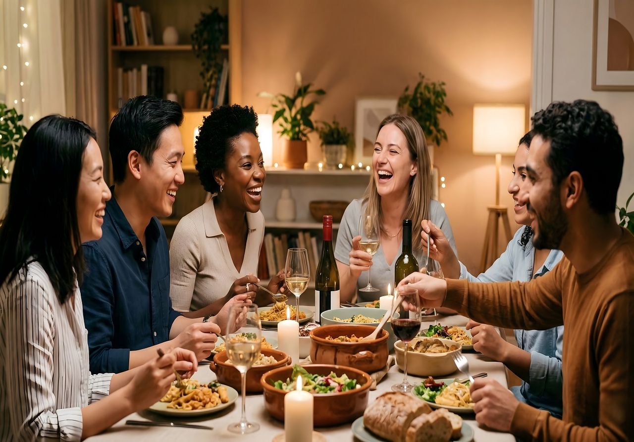 Dinnerpartys sind nicht nur bei der älteren Generation beliebt (Foto: Adobe Stock)