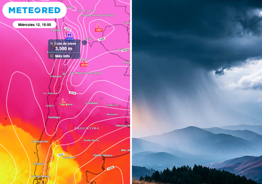 Alarma meteorol&oacute;gica en Atacama: hasta 120 mm de lluvia en 48 horas y una isoterma cero muy alta elevan el riesgo