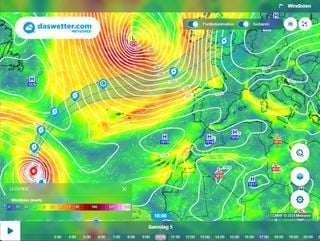 Alarmstufe Rot -Hurrikan Kirk zieht laut Experte Habermehl genau über Deutschland hinweg. Das sind die Folgen.