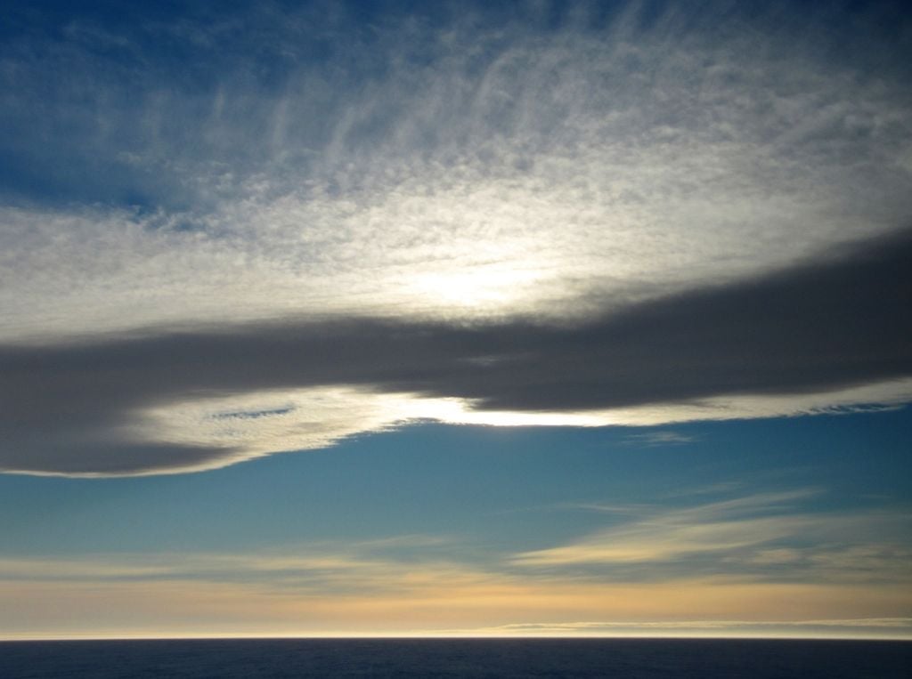 Wolken in der Antarktis