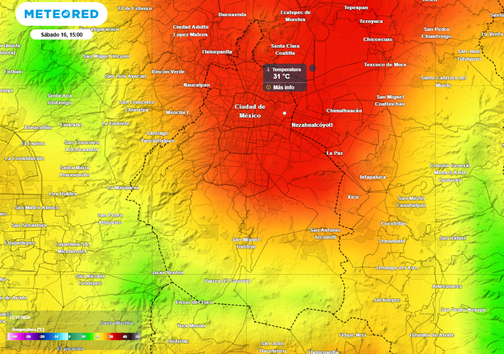 La Ciudad de México tiene activa la Alerta Amarilla por temperaturas altas de hasta 31 °C para esta tarde. La Ciudad de México tiene activa la Alerta Amarilla por temperaturas altas de hasta 31 °C para esta tarde.