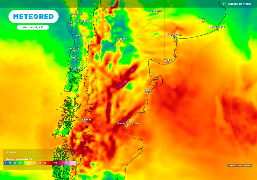 Viento, Rafagas, Alerta, Patagonia, Argentina, Buenos Aires