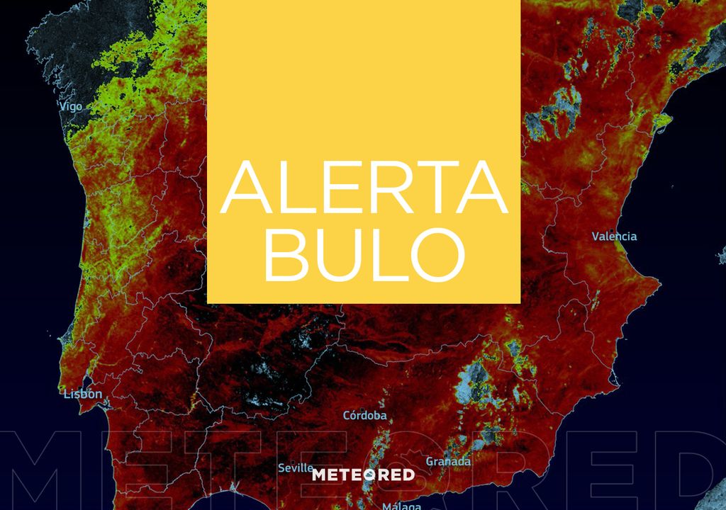 Bulo temperatura satélite España