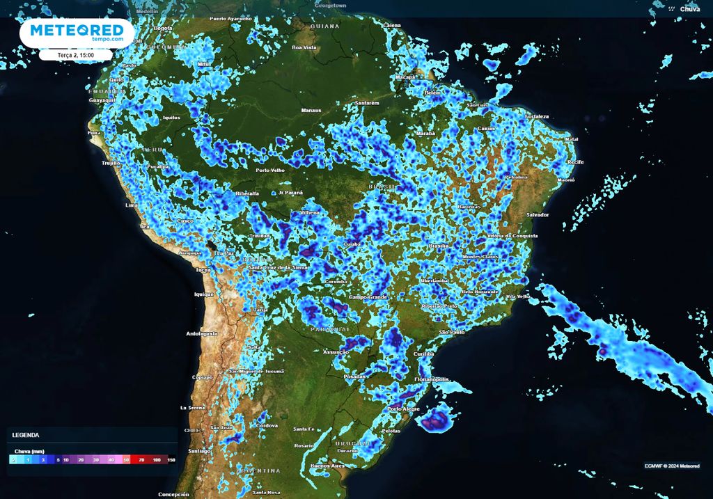 alerta de tempestades e chuvas intensas