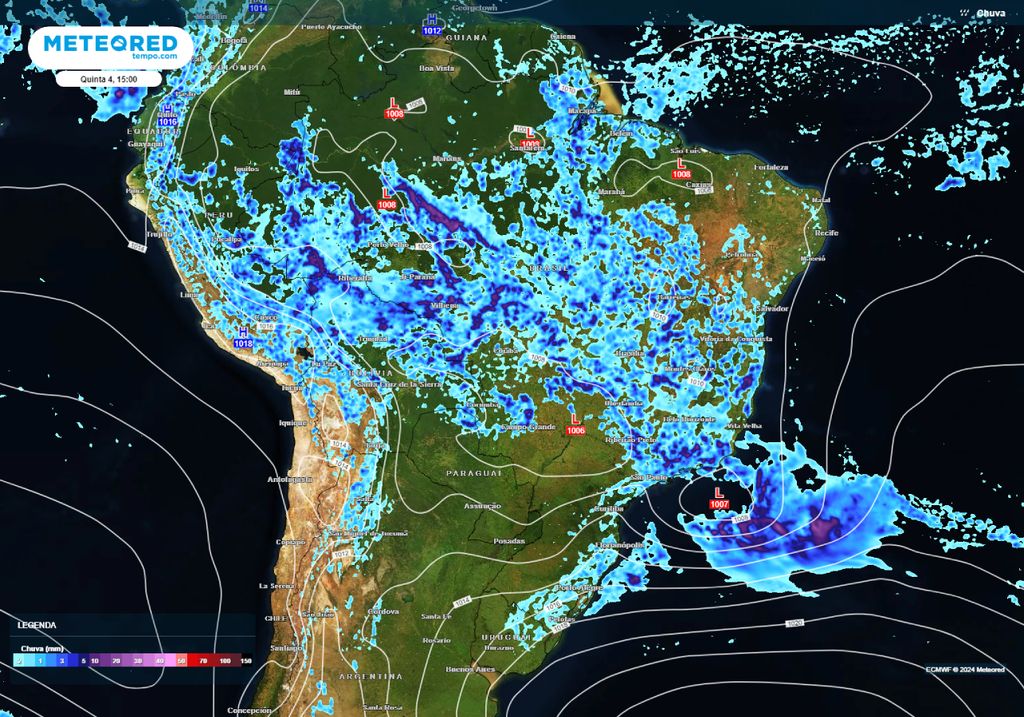 tempestades ciclone subtropical e chuvas intensas