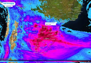 Alerta de evento extremo no Sul: entre o fim de semana e a terça-feira há risco de tempo severo e volumes de até 300 mm!