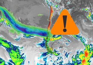 Dirección Meteorológica de Chile emite alerta por río atmosférico para este jueves en dos regiones del país