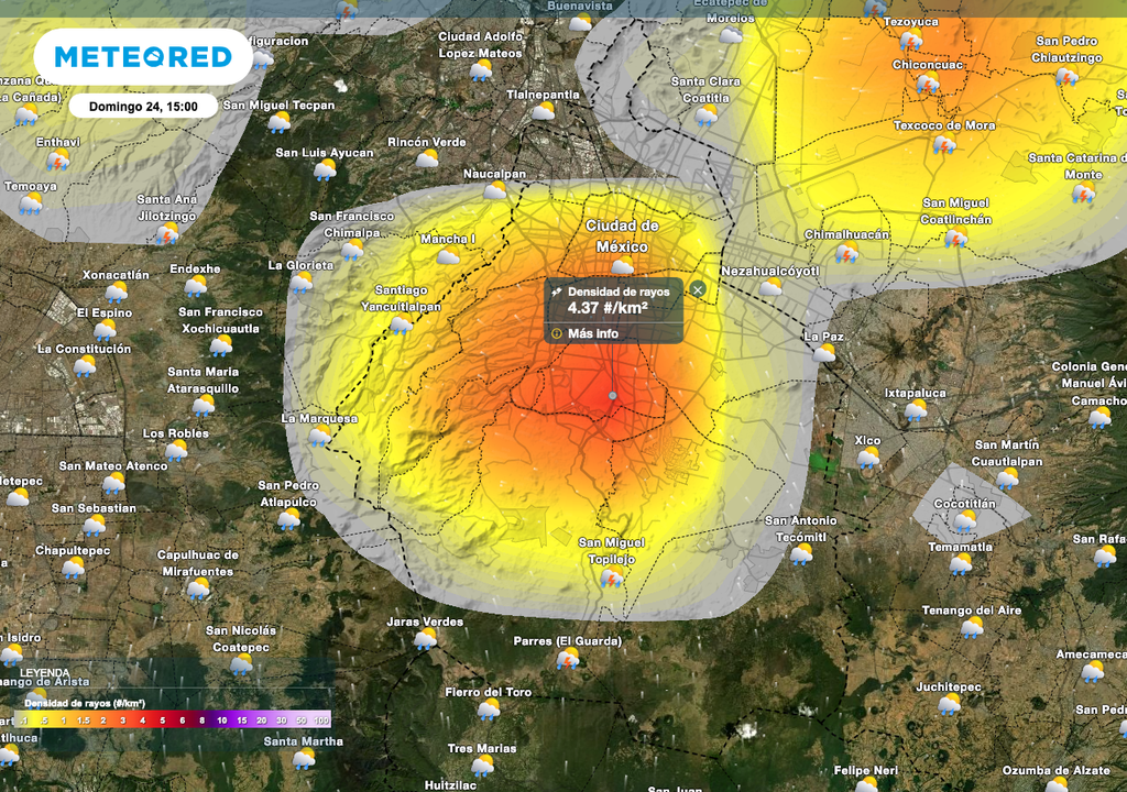 Tormentas eléctricas domingo 24 de agosto, CDMX