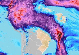 Alerta de muita chuva e volume de até 300 mm entre o Sudeste e a Bahia