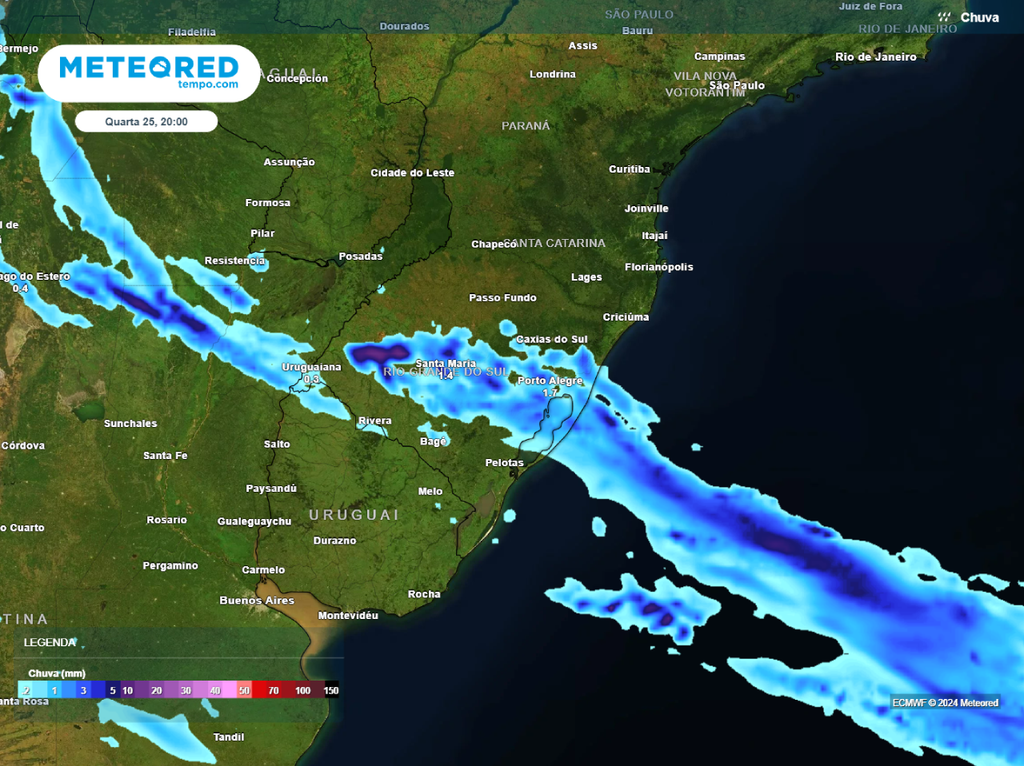 previsão, ecmwf, chuva