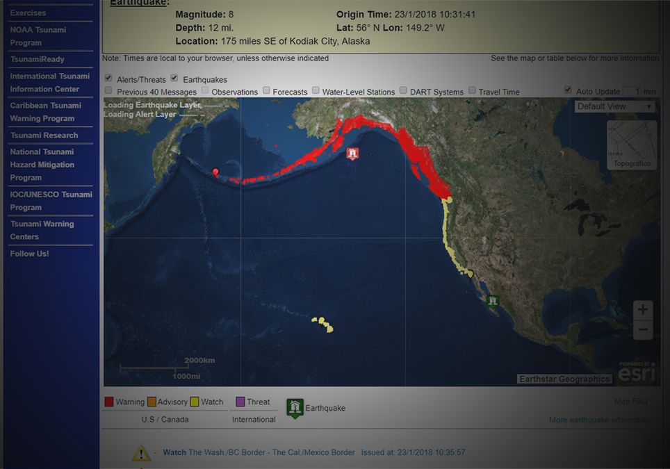 Tsunami EEUU Tsunami EEUU