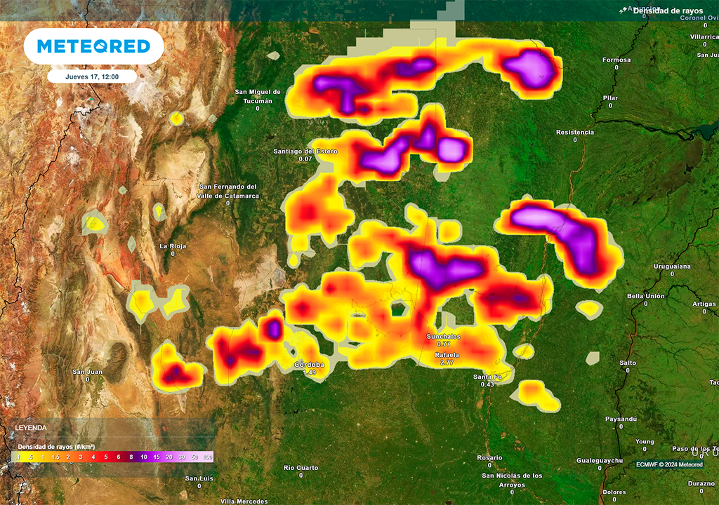 Rayos, Eléctrica, Alerta, Tormentas, Lluvia, Argentina