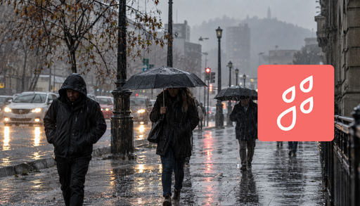 Hasta 55 mm este martes: DMC activa alerta por lluvias fuertes entre Coquimbo y O&acute;Higgins