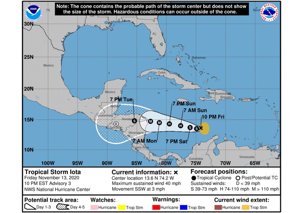 Tormenta Iota Tormenta Iota