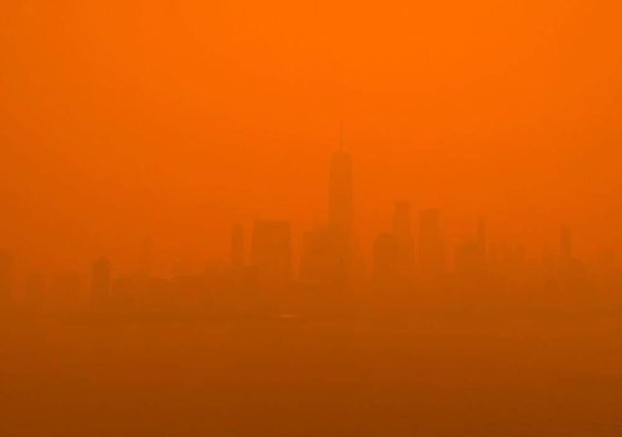 Alerta na Big Apple: fumaça do Canadá envolve Nova York em nuvem sufocante