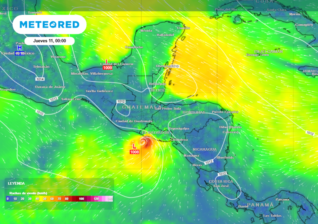 Cristina La tormenta tropical "Cristina" tocaría tierra en Centroamérica para después cruzar al Golfo de México.