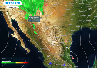 &iexcl;Alerta! Frente fr&iacute;o 27 y su masa de aire polar traen nieve, vientos de 90 km/h y heladas sobre el Norte de M&eacute;xico