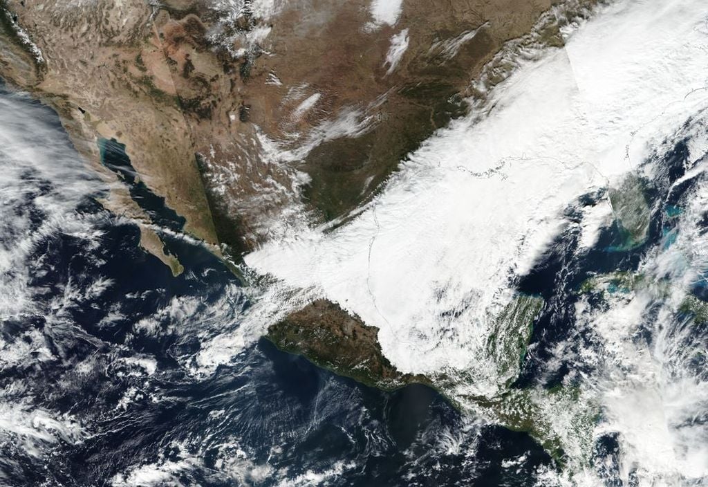 Imagen de satélite NASA-NOAA 8 de diciembre de 2017