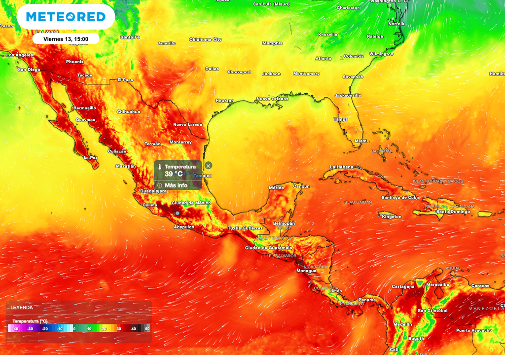 El calor mantiene su dominio en el Suroeste, se esperan temperaturas máximas superiores a los 35 °C y hasta 40 °C en zonas de Michoacán, Oaxaca, Chiapas y Guerrero.