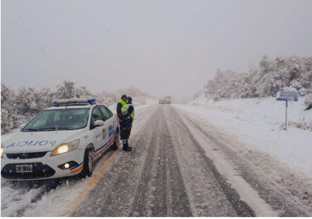 Alerta naranja por nevadas y viento en la Patagonia