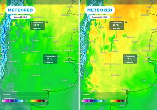 Alerta naranja: nevadas y r&aacute;fagas de 100 km/h en Argentina, pero vuelve el sol y sube 9 &deg;C la temperatura hacia el finde