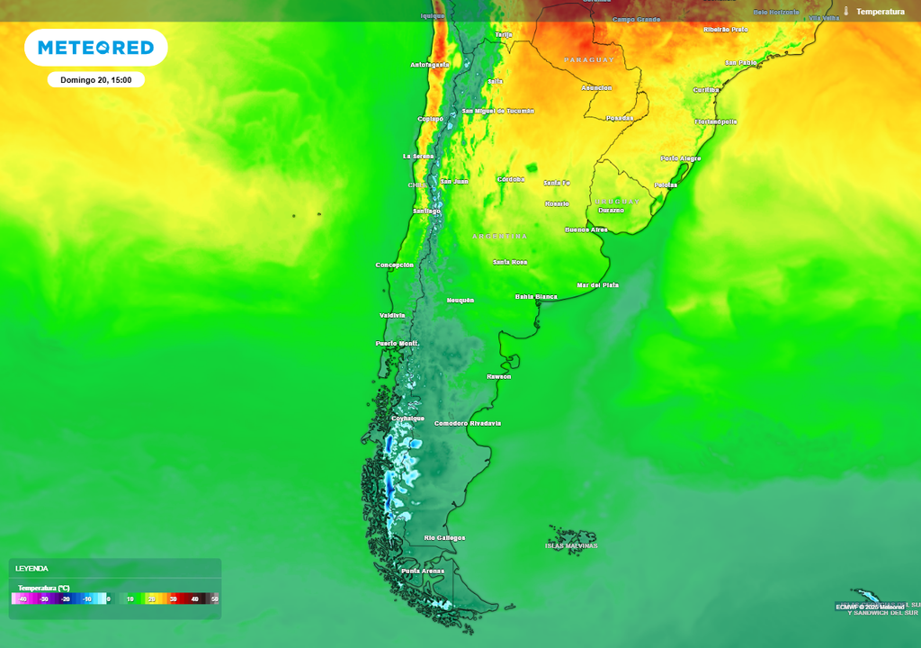 Tiempo pronóstico Argentina clima alerta vacaciones de invierno