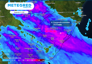 Alerta no Rio Grande do Sul: frente fria traz risco de chuvas intensas e de tempestades a partir do próximo domingo
