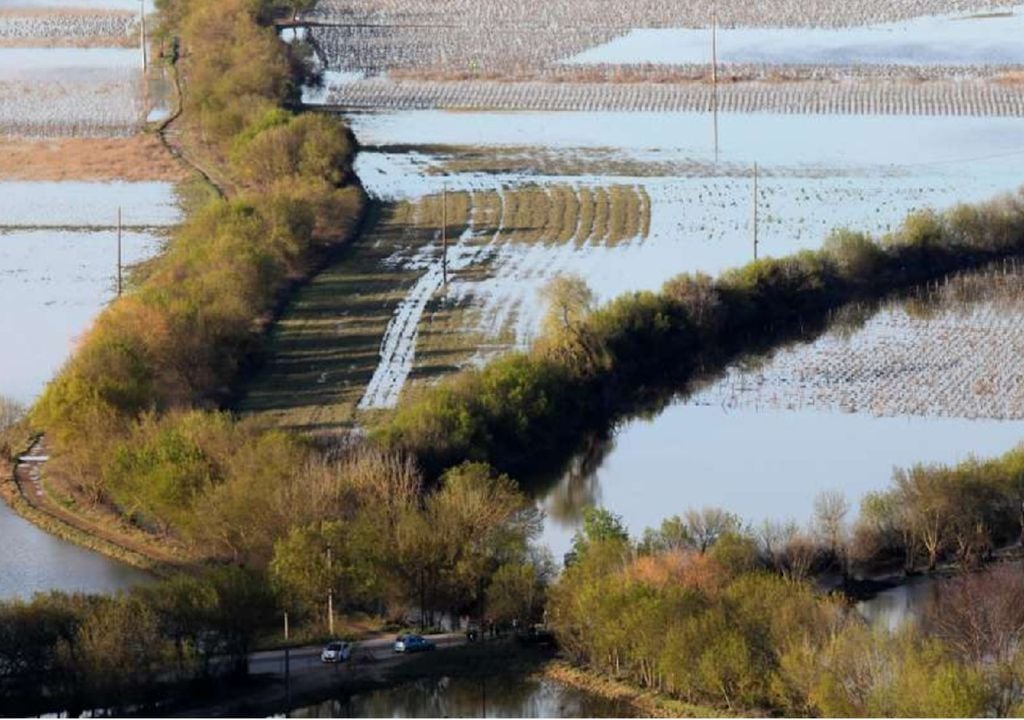 Inundações Com os solos já saturados e o agravamento do tempo para os próximos dias, as cheias poderão ter um impacto relevante nas zonas ribeirinhas, adverte a Proteção Civil. Foto: ANPC