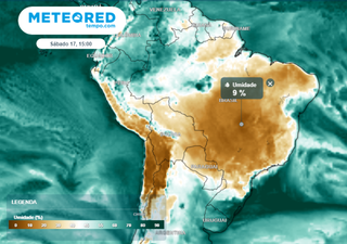 Alerta para a saúde: umidade nos próximos dias atinge patamares críticos em boa parte do Brasil