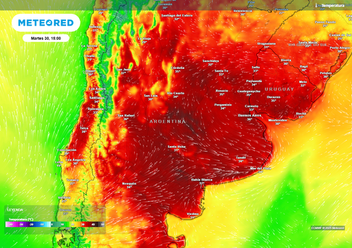 Alerta por calor extremo en el centro de Argentina: picos de m&aacute;s de 42 &deg;C para fin de a&ntilde;o y A&ntilde;o Nuevo