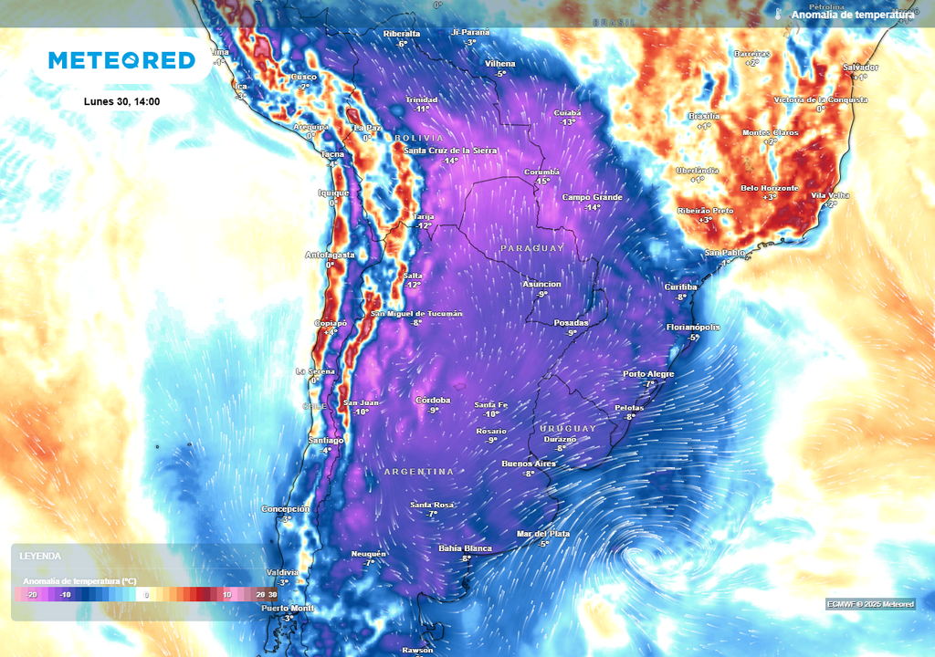 Ola de frío polar Argentina