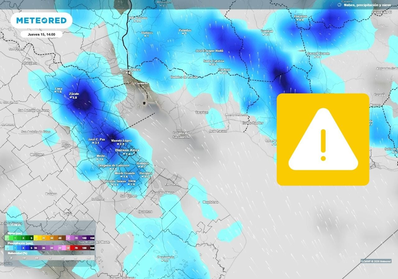 Alerta por tormentas fuertes en Buenos Aires