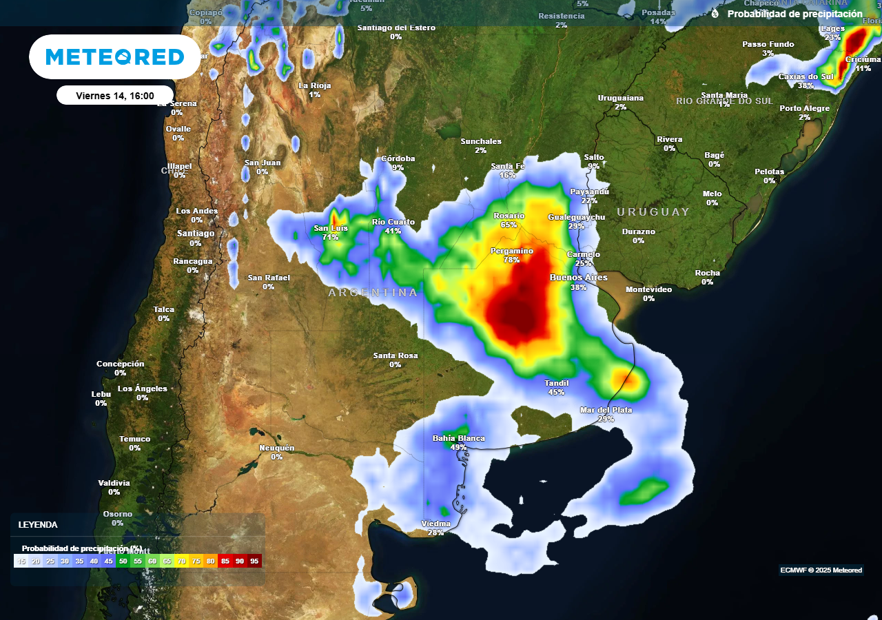 Alerta por tormentas fuertes en Buenos Aires y 14 provincias argentinas ...