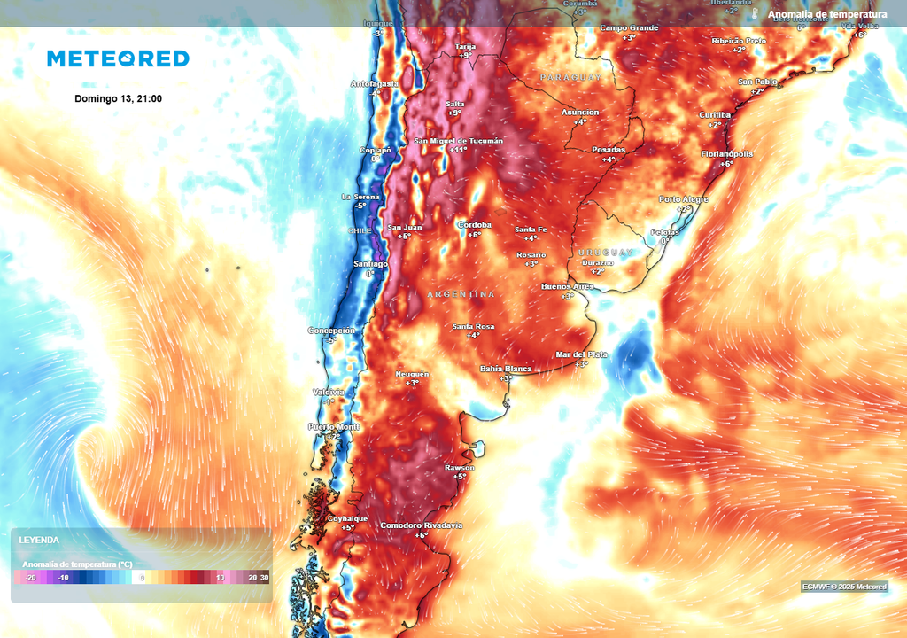 Temperatura, Calor, Aumento, Argentina, Pronostico
