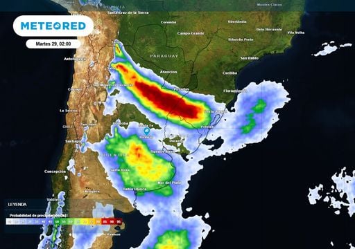Alerta por tormentas para cerrar septiembre en el 65 % del pa&iacute;s: 100 mm en el Litoral y una nueva ciclog&eacute;nesis en camino