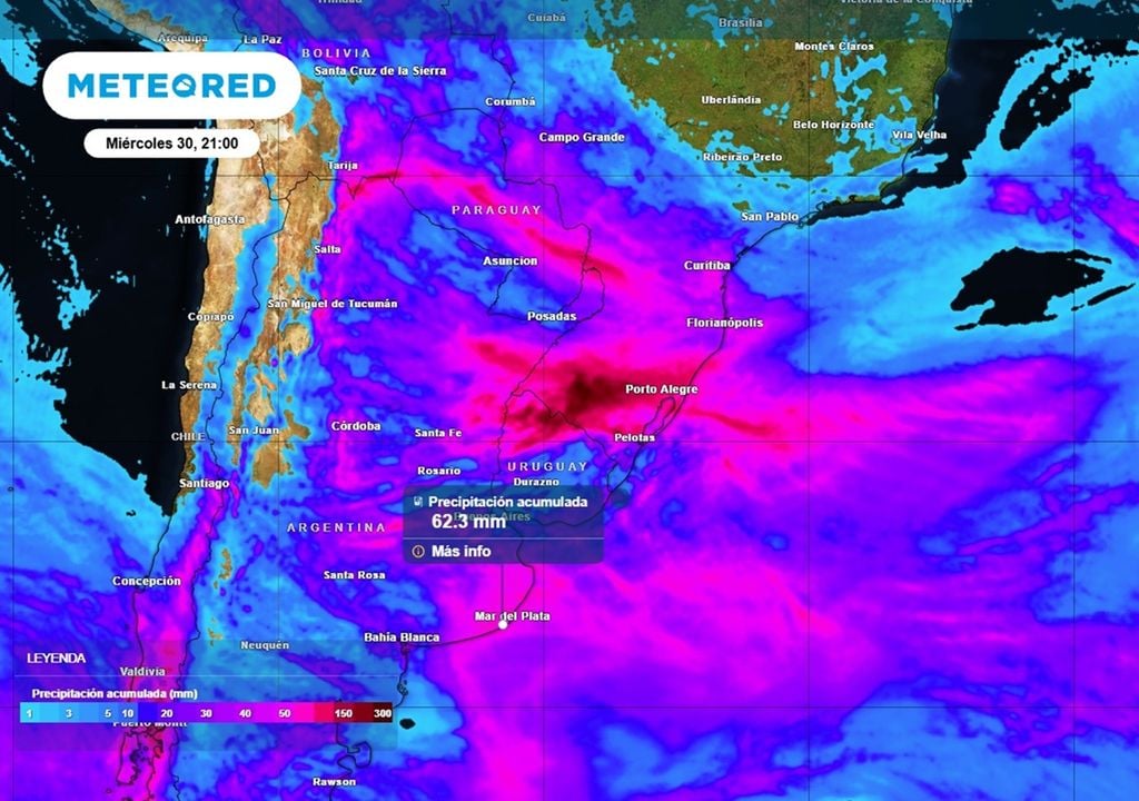 ciclogénesis lluvia y viento La ciclogénesis dejará lluvia y viento en la costa atlántica bonaerense y el Litoral.