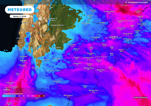 Alerta por tormentas fuertes y nevadas en Argentina: el jueves llega un frente fr&iacute;o con lluvias, viento y granizo
