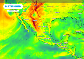 Alerta por vientos intensos de hasta 120 km/h en varias zonas de México
