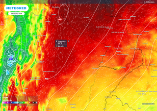 Alerta por Zonda, temperaturas de +35 °C, y pronóstico de lluvias y algunas tormentas este fin de semana en Argentina